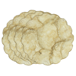Saro Lifestyle CO170 Scalloped Capiz Coaster