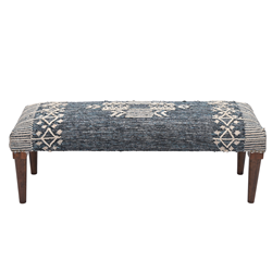 saro lifestyle FR121 Kilim Bench