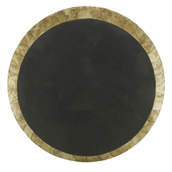 Saro Lifestyle FR240 Leaf Motif Capiz Table