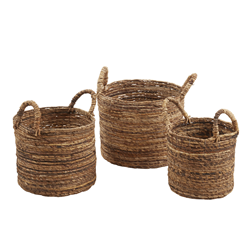 saro lifestyle HA200 Abaca Baskets - Set Of 3