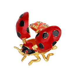 Saro Lifestyle HA456 Lady Bug Box