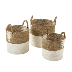 saro lifestyle HA491 Nesting Baskets - Set Of 3