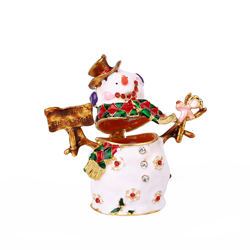 Saro Lifestyle HA569 Snowman Box