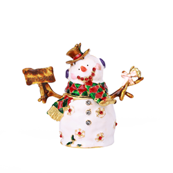 saro lifestyle HA569 Snowman Box