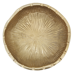 Saro Lifestyle HA608 Aluminum Ribbed Bowl