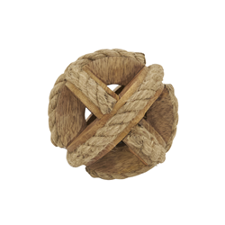 saro lifestyle HA649 Wooden Rope Orb