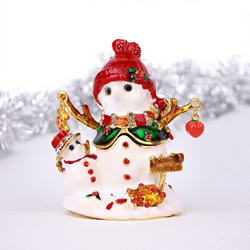 Saro Lifestyle HA770 Snowman Box