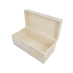 Saro Lifestyle HA980 Foiled Hair On Leather Box