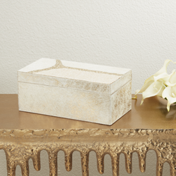 Saro Lifestyle HA980 Foiled Hair On Leather Box