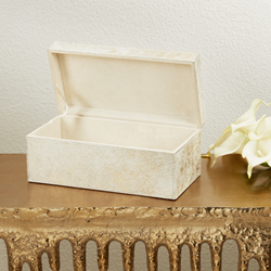 Saro Lifestyle HA980 Foiled Hair On Leather Box