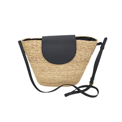 saro lifestyle HB497 Straw Crossbody Bag