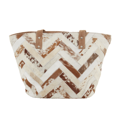 saro lifestyle HB517 Hair On Leather Handbag