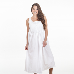 Saro Lifestyle NG024 Embroidered Nightgown