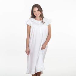 Saro Lifestyle NG056 Embroidered Nightgown