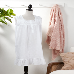 Saro Lifestyle NG201 Embroidered Nightgown