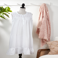 Saro Lifestyle NG202 Embroidered Nightgown