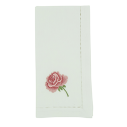 saro lifestyle NM216 Embr'd Rose Napkin