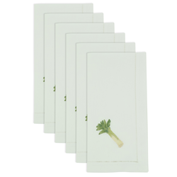 Saro Lifestyle NM218 Embr'd Leek Napkin