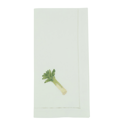saro lifestyle NM218 Embr'd Leek Napkin