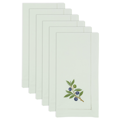 Saro Lifestyle NM221 Embr'd Olive Napkin