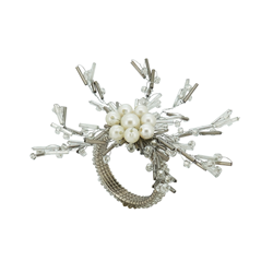 saro lifestyle NR024 Beaded Napkin Ring