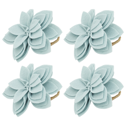 Saro Lifestyle NR095 Felt Flower Napkin Ring