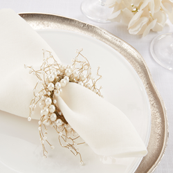Saro Lifestyle NR128 Pearl Napkin Ring