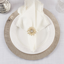 Saro Lifestyle NR144 Jewel Starburst Napkin Ring