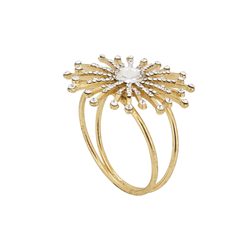saro lifestyle NR144 Jewel Starburst Napkin Ring