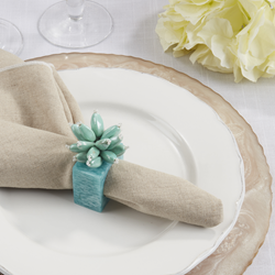 Saro Lifestyle NR165 Beaded And Resin Napkin Ring