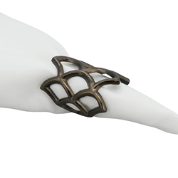 Saro Lifestyle NR166 Scallop Coral Napkin Ring