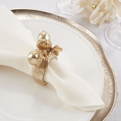 Saro Lifestyle NR168 Acorn Napkin Ring