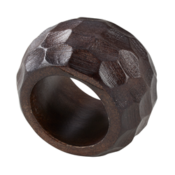 saro lifestyle NR180 Chunky Wood Napkin Ring