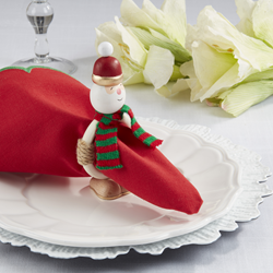 Saro Lifestyle NR185 Santa Napkin Ring