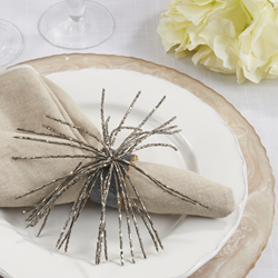 Saro Lifestyle NR514 Beaded And Resin Napkin Ring