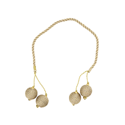 saro lifestyle NR521 Zari Thread Napkin Ring