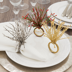 Saro Lifestyle NR626 Beaded Napkin Ring