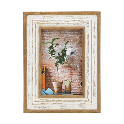 saro lifestyle PF127 Distressed Wood Photo Frame