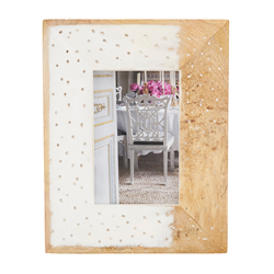 saro lifestyle PF129 Distressed Wood Photo Frame