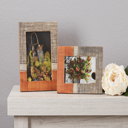 Saro Lifestyle PF204 Two-Tone Bone Frame