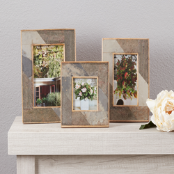 Saro Lifestyle PF244 Distressed Slate Frame