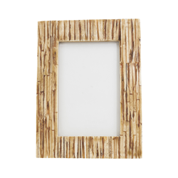 saro lifestyle PF450 Thin Cut Bone Photo Frame
