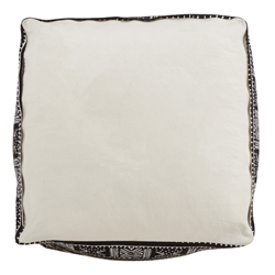 Saro Lifestyle PU661 Mudcloth Pouf