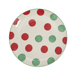 saro lifestyle SE503 Polka Dot Salad Plate - 8 Dia