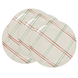 Saro Lifestyle SE504 Plaid Salad Plate - 8 Dia