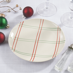 Saro Lifestyle SE504 Plaid Salad Plate - 8 Dia