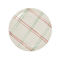 saro lifestyle SE504 Plaid Salad Plate - 8 Dia