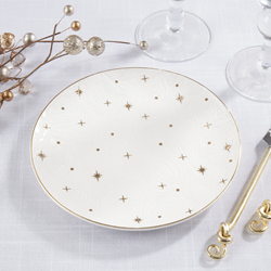 Saro Lifestyle SE507 Gold Stars Salad Plate - 8 Dia