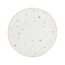saro lifestyle SE507 Gold Stars Salad Plate - 8 Dia