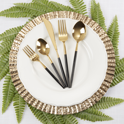 Saro Lifestyle SP129 Two-Tone Flatware - Set Of 5